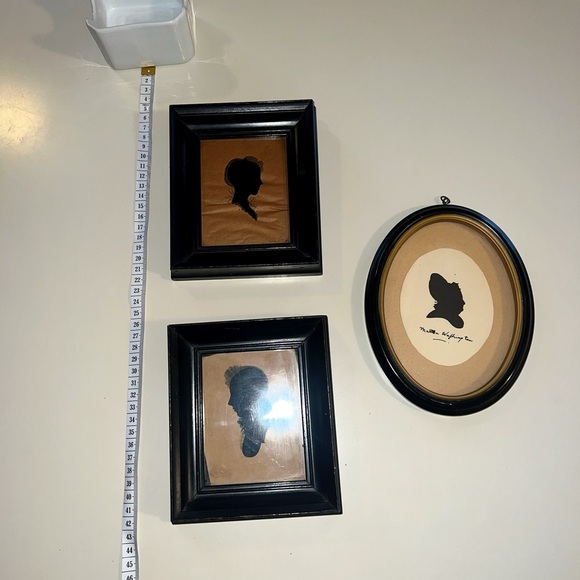 Vintage Black Silhouette Trio Wall Art - Picture 5 of 5